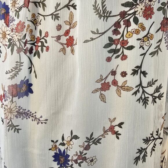 Vince Camuto Floral Sleeveless Chiffon Blouse Size Large - Picture 2 of 8